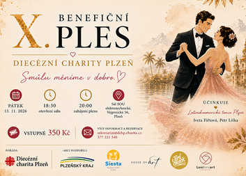 X. Benefiční ples Diecézní charity Plzeň